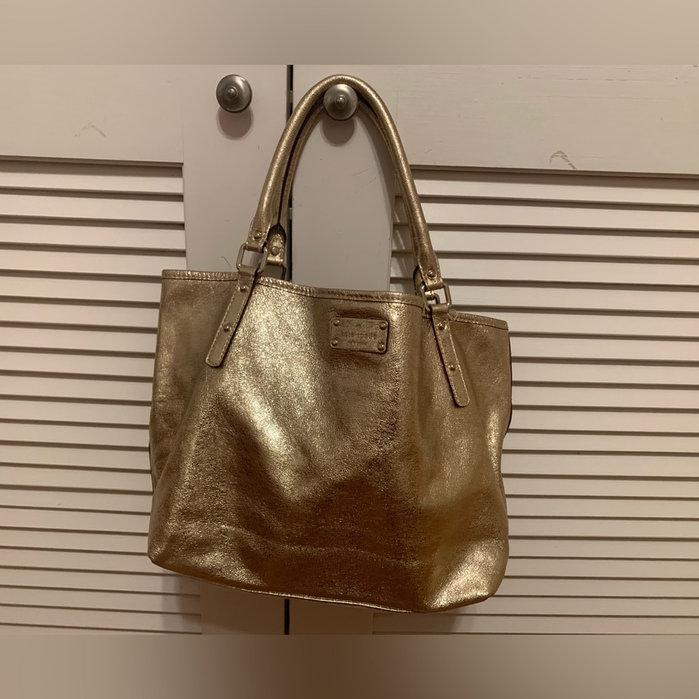 Kate Spade Gold Tote Purse